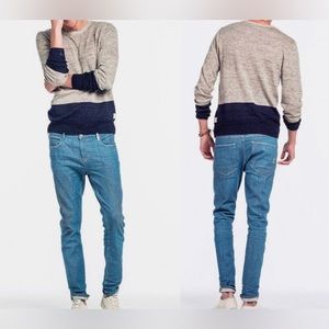 Scotch & Soda Men's Home Alone Lightweight Linen / Cotton Sweater Large (FLAWED)